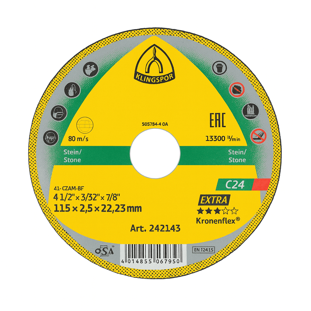 Disk daş 115 fibra C24 Klingspor
